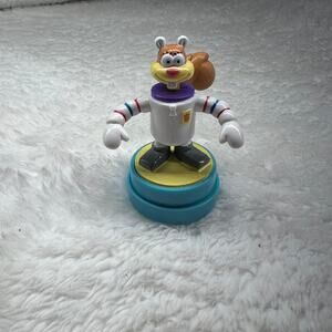 Vintage SpongeBob SquarePants Stamper Sandy Cheeks Figure 2001 Nickelodeon